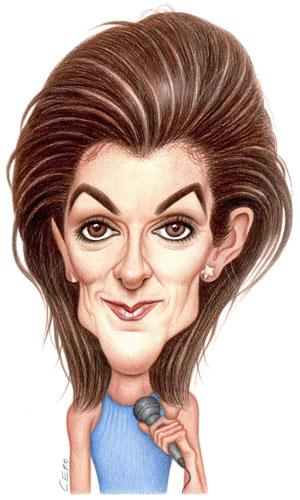 Cartoon: Celine Dion (medium) by Gero tagged caricature