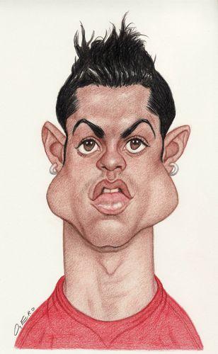 Cartoon: Cristiano Ronaldo (medium) by Gero tagged caricature