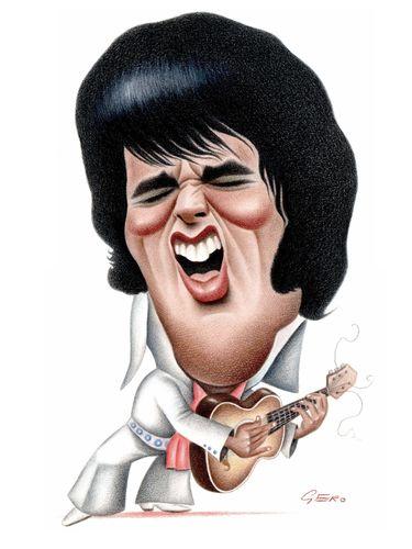 Cartoon: Elvis (medium) by Gero tagged caricature
