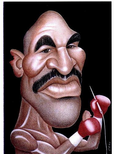 Cartoon: Evander Hollyfield (medium) by Gero tagged caricature