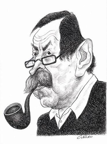 Cartoon: Günter Grass (medium) by Gero tagged caricature