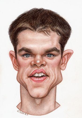 Cartoon: Matt Damon (medium) by Gero tagged caricature