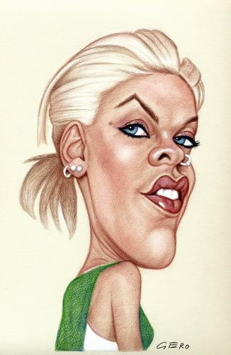 Cartoon: Pink (medium) by Gero tagged caricature