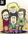 Cartoon: The Who (small) by lexgromiko tagged the who band townshend rock