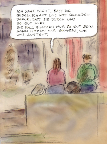 Cartoon: Gesellschaftsvertrag (medium) by Bernd Zeller tagged studenten