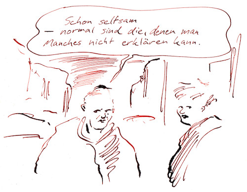 Cartoon: Verständnishorizont (medium) by Bernd Zeller tagged normal