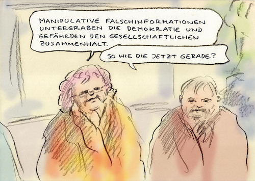 Cartoon: zum Beispiel (medium) by Bernd Zeller tagged meinung