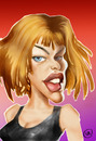 Cartoon: MILLA JOVOVICH (small) by Nenad Vitas tagged actres film hollywood resident evil