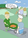 Cartoon: Tee-off-Geschenke (small) by WiesenWerner tagged golf,rabbit,anfänger,abschlag,tee,geschenk