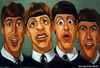 Cartoon: The Beatles 1963 (small) by Portraits-Karikaturen tagged musikgruppen karikaturen beatles 1963 karikatur