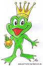 Cartoon: The King of Frog (small) by Portraits-Karikaturen tagged frosch frog froschkönig froschkönigin krone kugel