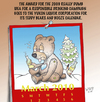 Cartoon: A Teddy Bear and his booze (small) by wyattsworld tagged yukon,alcohol,canada,calendar