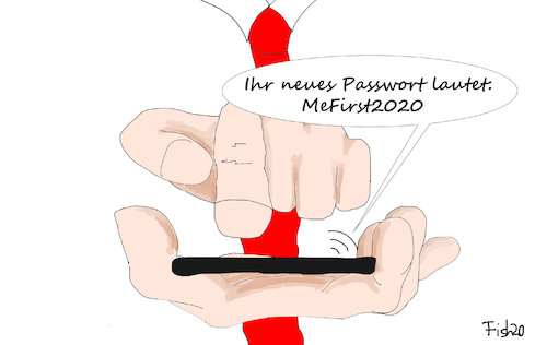 Cartoon: Trumps Passwort (medium) by Fish tagged twitter,passwort,mega2020,handy,social,media,wlan,cybersicherheit