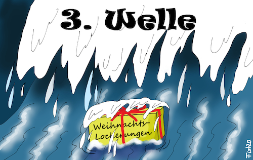 Cartoon: Weihnachtslockerungen (medium) by Fish tagged weihnachten,lockerungen,corona