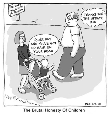 Cartoon: Brutal Honesty (medium) by noodles tagged children,brutal,honesty,exercise,walking,stroller