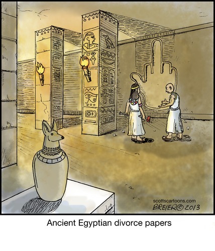 Cartoon: Egypt (medium) by noodles tagged ancient,egypt,divorce