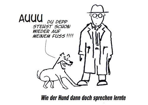 Cartoon: der Hund spricht (medium) by Stefan von Emmerich tagged hund
