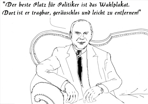 Cartoon: Der Politiker (medium) by Stefan von Emmerich tagged politiker