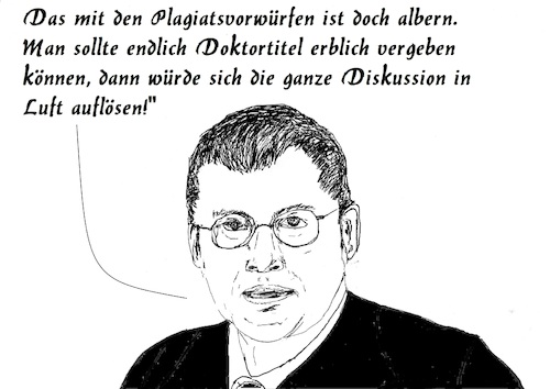 Cartoon: Eine pragmatische Lösung muß her (medium) by Stefan von Emmerich tagged von,gutenberg,giffey,der,leyen,gauland