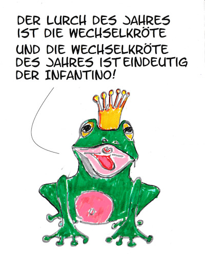 Cartoon: Wechselkröte (medium) by Stefan von Emmerich tagged infantino,lurch,des,jahres,fifa