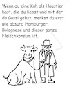 Cartoon: Kuh als Haustier (small) by Stefan von Emmerich tagged haustier,tierwohl,fleischkonsum,vegetarier