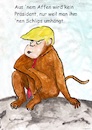 Cartoon: Monkey Trump (small) by Stefan von Emmerich tagged arschloch,trump,donald,präsident,dummkopf,affe,wichser,blödmann,impeachment,schlips