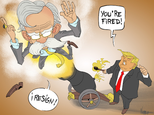 Cartoon: Bolton Fired (medium) by NEM0 tagged us,usa,bolton,hawk,hawkish,canon,war,industrial,military,complex,neocon,trump,fired,fire,advisor,foreign,policy,north,korea,afghanistan,iran,iraq,venezuela,nemo,nem0,us,usa,bolton,hawk,hawkish,canon,war,industrial,military,complex,neocon,trump,fired,fire,advisor,foreign,policy,north,korea,afghanistan,iran,iraq,venezuela,nemo,nem0