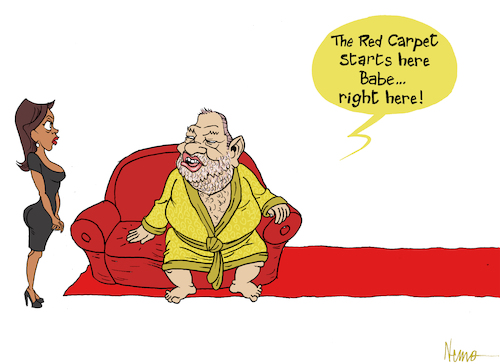 Cartoon: Casting Couch (medium) by NEM0 tagged harvey,weinstein,scandal,sexual,abuse,harassment,hollywood,red,carpet,movie,film,entertainment,industry,nemo,nem0,harvey,weinstein,sex,scandal,sexual,abuse,harassment,hollywood,red,carpet,movie,film,entertainment,industry,nemo,nem0
