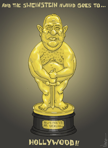 Cartoon: sWEINSTEIN Award (medium) by NEM0 tagged harvey,weinstein,swine,scandal,sexual,harassment,abuse,rape,abuser,hollywood,oscar,oscars,nem0,film,academy,cinema,showbusiness,actors,actresses,producer,miramax,culture,entertainment,industry,nemo,harvey,weinstein,swine,sex,scandal,sexual,harassment,abuse,rape,abuser,hollywood,oscar,oscars,nem0,film,academy,cinema,showbusiness,actors,actresses,producer,miramax,culture,entertainment,industry,nemo