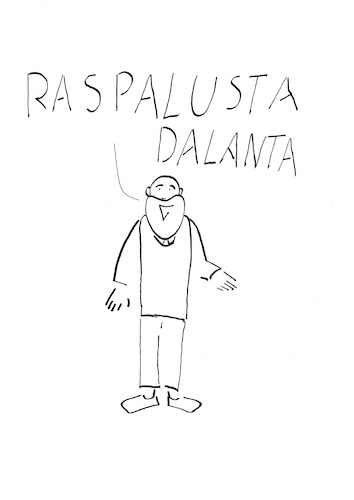 Cartoon: Raspalusta (medium) by Schoebel tagged danalubja,chumpscha,dumbid,nutu