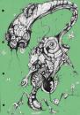 Cartoon: My Nightmares (small) by Battlestar tagged monster nightmare illustration black and white