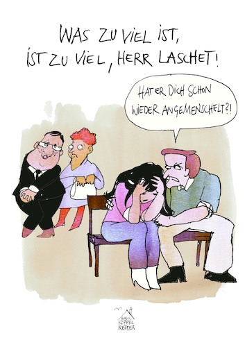 Cartoon: Menscheln (medium) by Koppelredder tagged laschet,cdu,bundestagswahl,wahlkampf,emotionen,laschet,cdu,bundestagswahl,wahlkampf,emotionen