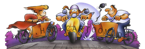 Cartoon: babboe (medium) by HSB-Cartoon tagged bakfiets,fahrrad,airbrush,freizeit,verkehr,bicycling,traffic,street,road,lastenfahrrad,motorroller,bicycle,biker,bike,babboe,babboe,bike,biker,bicycle,motorroller,lastenfahrrad,fahrrad,bakfiets,road,street,traffic,bicycling,verkehr,freizeit,airbrush