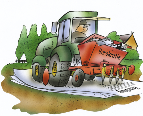 Cartoon: BAuernbürokratie (medium) by HSB-Cartoon tagged bauer,landwirt,trecker,tracktor,feld,acker,landwirtschaft,säen,saat,sämaschine,agronom,bürokratie,verordnung,feldbestellung,bauernhof,aussaat,karikatur,bauer,landwirt,trecker,tracktor,feld,acker,landwirtschaft,säen,saat,sämaschine,agronom,bürokratie,verordnung,feldbestellung,bauernhof,aussaat,karikatur