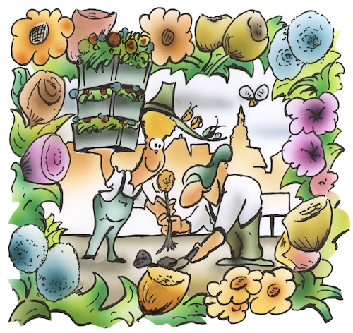 Cartoon: Blumenpracht (medium) by HSB-Cartoon tagged blumen,blumenpracht,blumenvielfalt,flora,florist,blühen,blühpflanzen,pflanzen,pflanzzeit,klimawandel,umwelt,garten,gärtner,blumenerde,pflanztopf,torf,gartenarbeit,hobbygärtner,gartenwerkzeug,versiegelung,klimarettung,blumen,blumenpracht,blumenvielfalt,flora,florist,blühen,blühpflanzen,pflanzen,pflanzzeit,klimawandel,umwelt,garten,gärtner,blumenerde,pflanztopf,torf,gartenarbeit,hobbygärtner,gartenwerkzeug,versiegelung,klimarettung