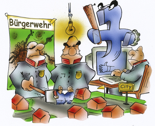 Cartoon: Bürgerwehr (medium) by HSB-Cartoon tagged bürger,bürgerwehr,sicherheit,sicherheitsdenken,politik,politiker,innenpolitik,strategie,karikatur,karikaturist,facebook,internet,cartoon,sicherheitsgefühl,polizei,sekurity,schläger,ordnung,strategieplan,rekrutierung,bürger,bürgerwehr,sicherheit,sicherheitsdenken,politik,politiker,innenpolitik,strategie,karikatur,karikaturist,facebook,internet,cartoon,sicherheitsgefühl,polizei,sekurity,schläger,ordnung,strategieplan,rekrutierung