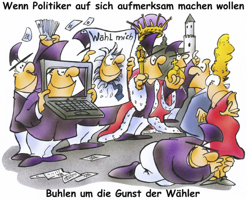Cartoon: Buhlen um Wähler (medium) by HSB-Cartoon tagged wahl,wähler,wählergunst,politik,politiker,cartoon,karikatur,hsb,airbrush,wahl,wähler,wählergunst,politik,politiker