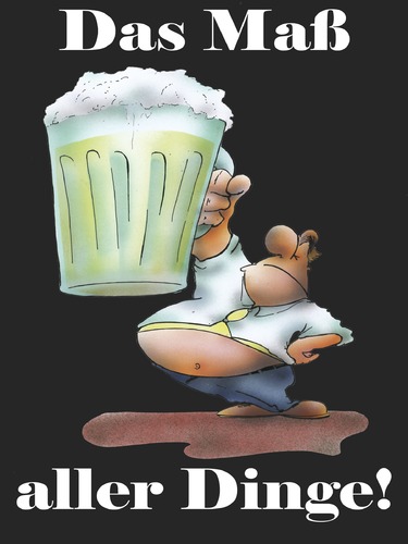 Cartoon: DAs Maß aller Dinge (medium) by HSB-Cartoon tagged bier,beer,drink,drunken,trinken,bierbauch,maß,man,kneipe,alkohol,hsbcartoon,hsbfaktory,cartoon,karikatur,airbrush,airbrushart,airbrushdesign,bier,alkohol