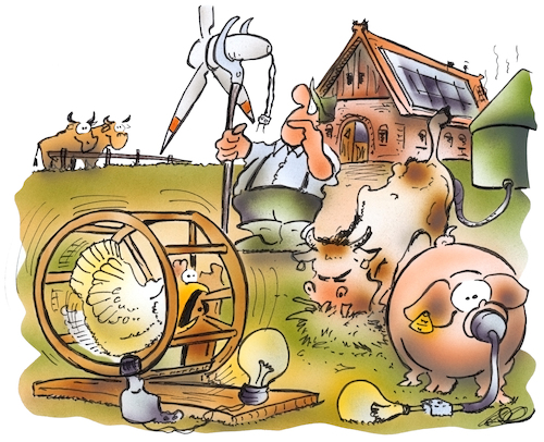 Cartoon: Energieautarker Bauernhof (medium) by HSB-Cartoon tagged energie,stromerzeugung,photovoltaik,windenergie,solarenergie,biogas,energielieferant,bauernhof,biogasanlage,windkraft,ökostrom,landwirt,landwirtschaft,stromerzeuger,karrikatur,bauer,agrar,energie,stromerzeugung,photovoltaik,windenergie,solarenergie,biogas,energielieferant,bauernhof,biogasanlage,windkraft,ökostrom,landwirt,landwirtschaft,stromerzeuger,karrikatur,bauer,agrar