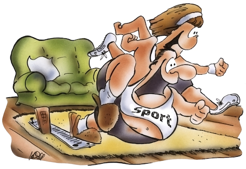 Cartoon: Freizeitsport (medium) by HSB-Cartoon tagged sport,sportangebot,sportverein,gymnastik,jogging,sportler,fitness,karrikatur,sportmachen,gesundheit,laufen,freizeitsport,sportclub,breitensport,couch,heimtrainer,training,cartoon,sportbegeistert,faulenzen,aerobic,sportbund,sportmöglichkeit,fitnessclub,fitnessstudio,kreissportbund,sport,sportangebot,sportverein,gymnastik,jogging,sportler,fitness,karrikatur,sportmachen,gesundheit,laufen,freizeitsport,sportclub,breitensport,couch,heimtrainer,training,cartoon,sportbegeistert,faulenzen,aerobic,sportbund,sportmöglichkeit,fitnessclub,fitnessstudio,kreissportbund