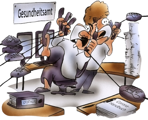 Cartoon: Gesundheitsamt (medium) by HSB-Cartoon tagged gesundheitsamt,pandemie,covid19,corona,lockdown,ordnungsamt,impftermin,beamte,verwaltung,kreisbehörde,amt,behörde,telefonieren,gesundheitsamt,pandemie,covid19,corona,lockdown,ordnungsamt,impftermin,beamte,verwaltung,kreisbehörde,amt,behörde,telefonieren