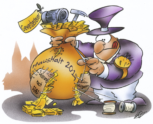 Cartoon: Haushaltslöcher (medium) by HSB-Cartoon tagged steuer,politik,politiker,kommunalpolitik,kommunalpolitiker,abgabe,gewerbe,gewerbesteuer,sozialsteuer,haushalt,haushaltsdefizit,nkf,hsk,haushaltssicherungskonzept,haushaltsverabschiedung,geld,finanzen,nähen,nadel,faden,steuer,politik,politiker,kommunalpolitik,kommunalpolitiker,abgabe,gewerbe,gewerbesteuer,sozialsteuer,haushalt,haushaltsdefizit,nkf,hsk,haushaltssicherungskonzept,haushaltsverabschiedung,geld,finanzen,nähen,nadel,faden