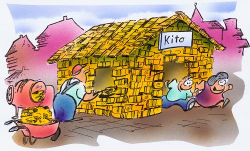 Cartoon: Kindertagesstätte (medium) by HSB-Cartoon tagged kita,kindertagesstätte,kinderbetreuung,stadt,gemeinde,politik,bildung