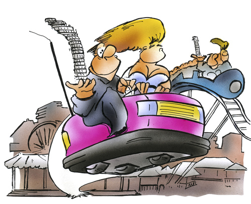 Cartoon: Kirmes (medium) by HSB-Cartoon tagged kirmes,jahrmarkt,autoscooter,scooter,fest,stadtfest,achterbahn,kirmes,jahrmarkt,autoscooter,scooter,fest,stadtfest,achterbahn