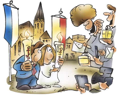 Cartoon: Kommunion (medium) by HSB-Cartoon tagged kommunion,konfirmation,konfirmidanten,kommunionkinder,glaube,glaubensbekenntnis,katholisch,kirche,gottesdienst,messe,eucharistiefeier,sakrament,kommunion,konfirmation,konfirmidanten,kommunionkinder,glaube,glaubensbekenntnis,katholisch,kirche,gottesdienst,messe,eucharistiefeier,sakrament