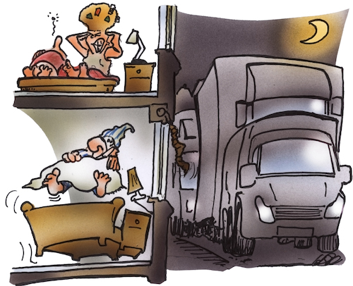 Cartoon: Nachtverkehr (medium) by HSB-Cartoon tagged verkehr,strassenverkehr,straße,straßenverkehr,straßenausbau,innenstadt,nacht,lärm,lärmbelästigung,verkehrslärm,ruhestörung,ausruhen,erholen,schlafen,bett,bettruhe,schlafenszeit,cartoon,verkehr,strassenverkehr,straße,straßenverkehr,straßenausbau,innenstadt,nacht,lärm,lärmbelästigung,verkehrslärm,ruhestörung,ausruhen,erholen,schlafen,bett,bettruhe,schlafenszeit,cartoon