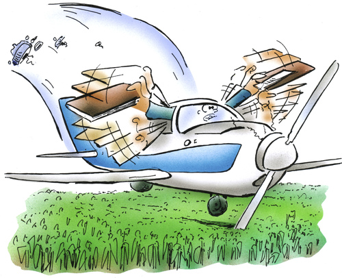 Cartoon: pilot (medium) by HSB-Cartoon tagged aoreplane,plane,flight,pilot,corn,flugzeug,cessna,piper,propelermaschine,fliegen,mais