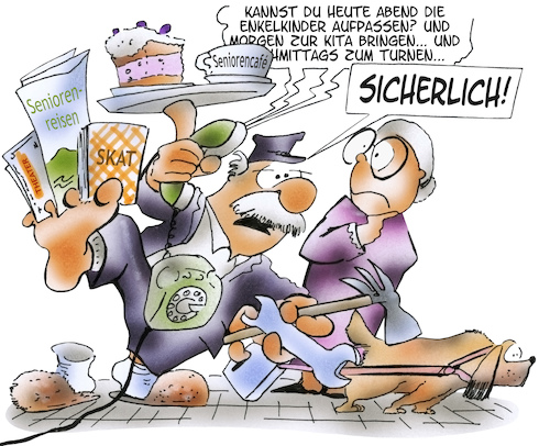 Cartoon: rüstige Rentner (medium) by HSB-Cartoon tagged rentner,rente,rentnerleben,seioren,seniorin,alter,generation,opa,oma,hobby,aktivität,seniorenheim,altersheim,pension,pensionär,freizeit,beschäftigung,arbeit,freizeitbeschäftigung,seniorennachmittagcartoon,cartoonzeichner,cartoonist,hsb,rentner,rente,rentnerleben,seioren,seniorin,alter,generation,opa,oma,hobby,aktivität,seniorenheim,altersheim,pension,pensionär,freizeit,beschäftigung,arbeit,freizeitbeschäftigung,seniorennachmittagcartoon,cartoonzeichner,cartoonist,hsb