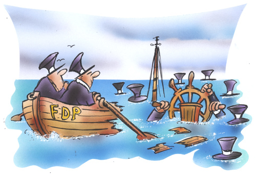 Cartoon: Steuer runter (medium) by HSB-Cartoon tagged fdp,cdu,politik,steuern,boot,parteien,fdp,cdu,politik,steuern,boot,parteien,wahl,wahlen,koalition