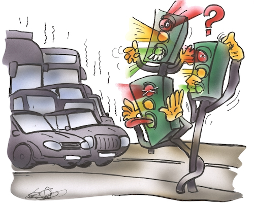 Cartoon: Verkehrsführung (medium) by HSB-Cartoon tagged verkehrsführung,verkehrsleitsystem,verkehrsleitung,straßenführung,verkehr,auto,lkw,bus,ampel,ampelanlage,verrückt,straße,stau,warten,verkehrsführung,verkehrsleitsystem,verkehrsleitung,straßenführung,verkehr,auto,lkw,bus,ampel,ampelanlage,verrückt,straße,stau,warten